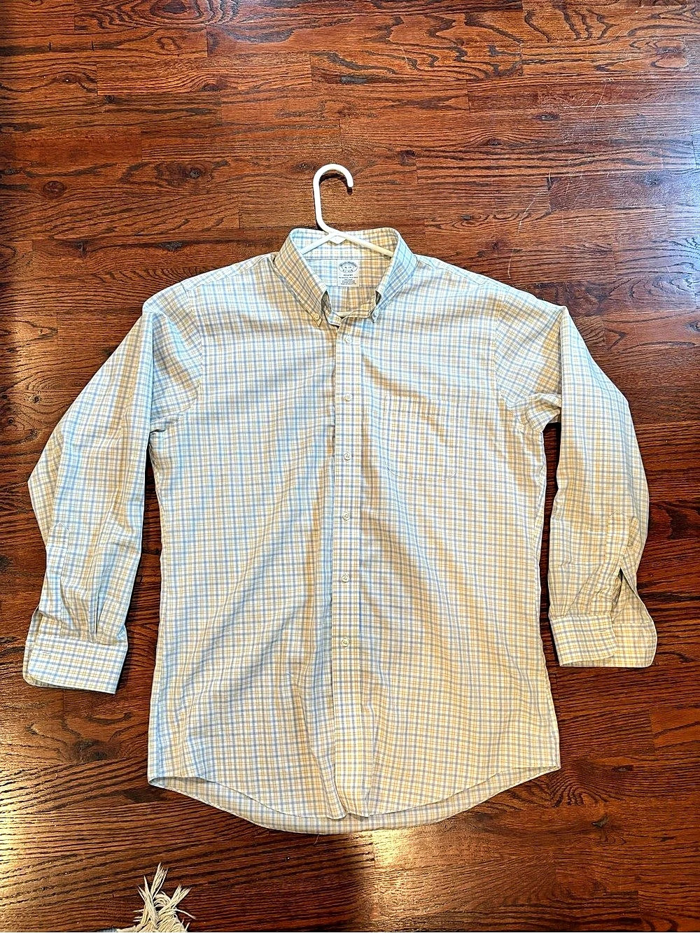 Brooks Brothers Regent Men's Plaid Cotton Shirt Size 16-33